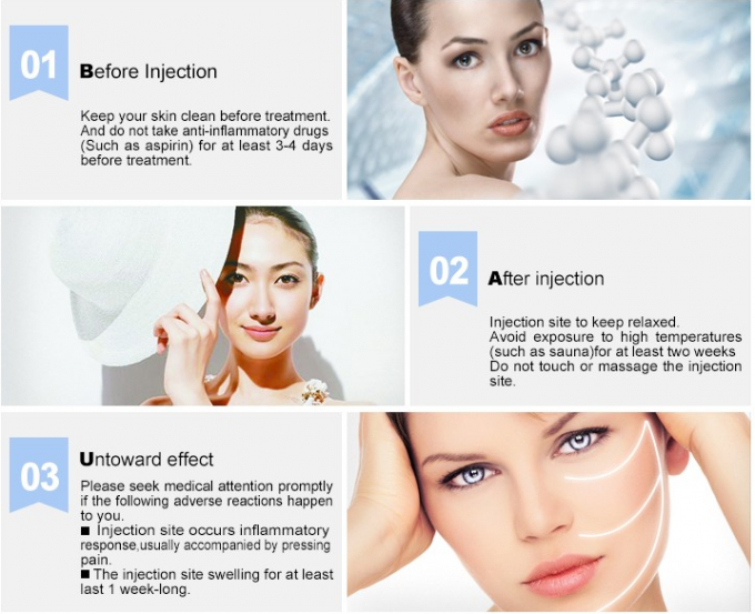 ISO zugelassener Hyaluronsäure-Hautfüller, ha Hautfüller-Gesichtsbehandlungs-Schönheit